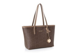 Vince Camuto Bolso de Mano Monogrammed Brown